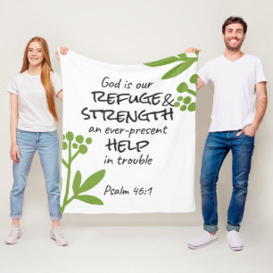 Manta Polar Refugio divino - Salmo 46:1 por Confort Espiritual