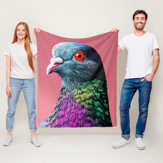 Manta Polar Regal Pigeon Majesty Vivid Realist Bird Portrait (In situ)