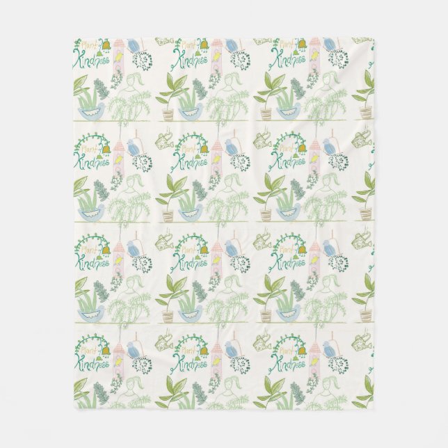 Manta Polar Regalo abierto para un amigo (Anverso)