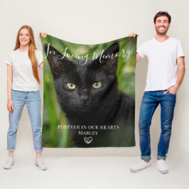 Manta Polar Regalo conmemorativo de mascota | Pérdida Mascota