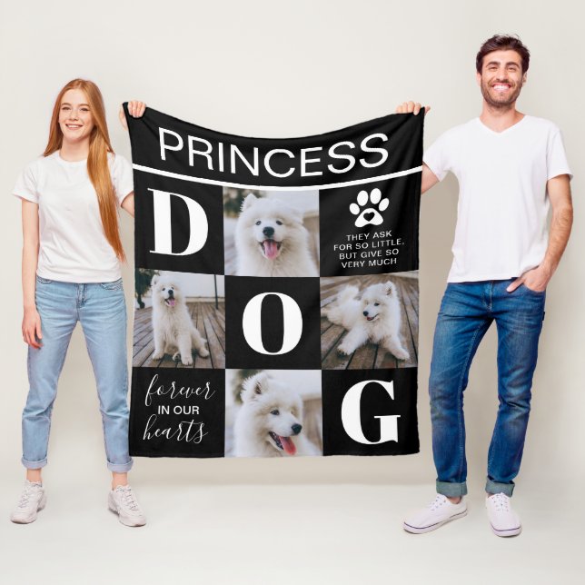 Manta Polar Regalo conmemorativo del perro | Foto de pérdida d (In situ)