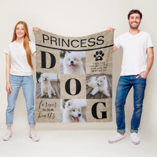 Manta Polar Regalo conmemorativo del perro Fotografía de Sim