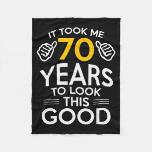 Manta Polar Regalo Cumpleaños 70 Me Tomó 70 Años De Edad