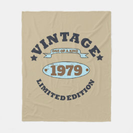 Manta Polar Regalo de 45 años de antigüedad personalizado