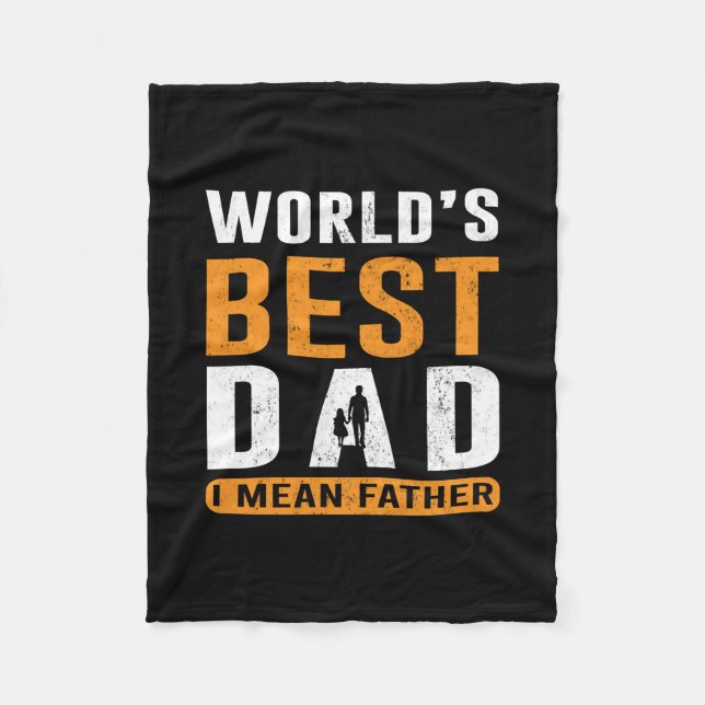 Manta Polar Regalo de abuelo | Quiero decir padre (Anverso)