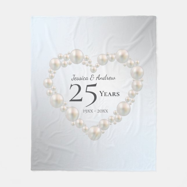 Manta Polar Regalo de aniversario Boda personalizado (Anverso)