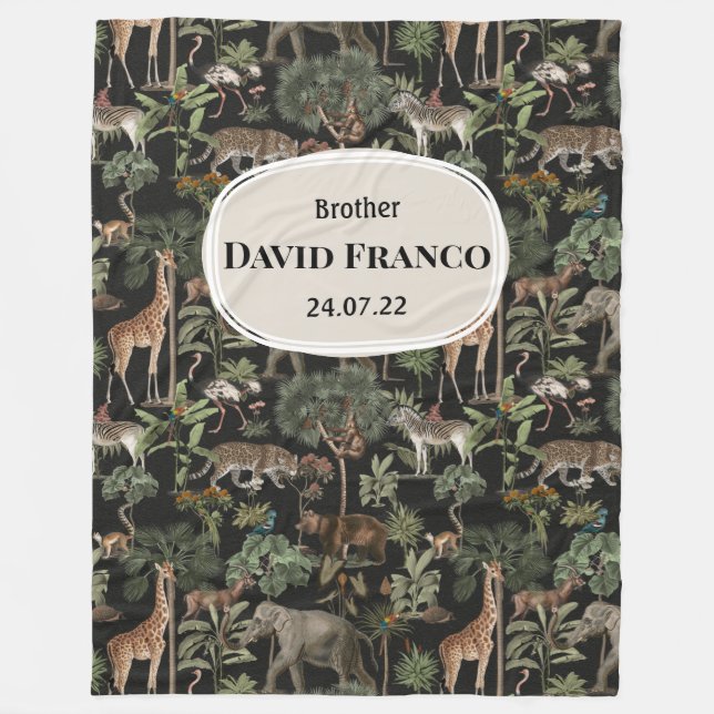 Manta Polar Regalo de bautismo JW personalizado para hermanos  (Anverso)