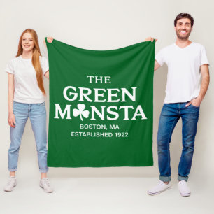 Manta Polar Regalo de béisbol Green Monsta Boston Green Monsta