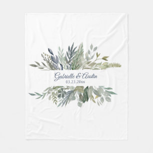 Manta Polar Regalo de Boda de la plantación de madera