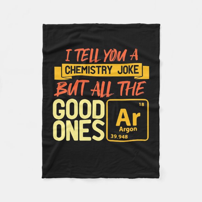 Manta Polar Regalo de cumpleaños | Te Digo Química (Anverso)