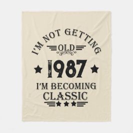 Manta Polar Regalo de cumpleaños vintage personalizado