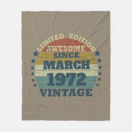 Manta Polar Regalo de cumpleaños vintage personalizado