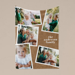 Manta Polar Regalo de decoración de hogar moderno multifotogra