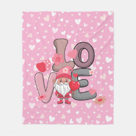 Manta Polar Regalo de día de San Valentín rosa de amor grande