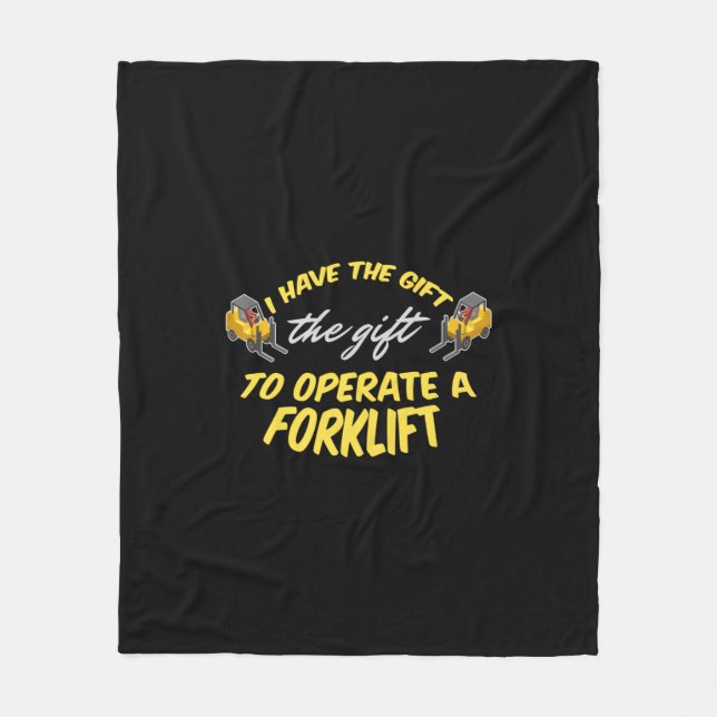 Manta Polar Regalo de elevación de horquilla (Anverso)