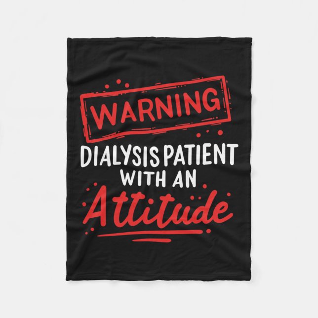 Manta Polar Regalo De Enfermedades Renales Para Pacientes En D (Anverso)