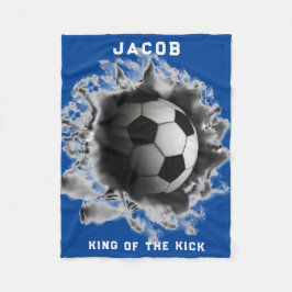 Manta Polar Regalo de fútbol personalizado