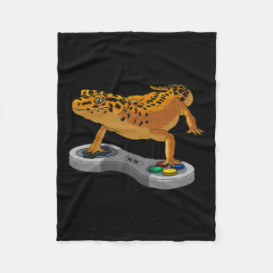 Manta Polar Regalo de Geco Leopardo Dragón Barbudo Niños Gamer
