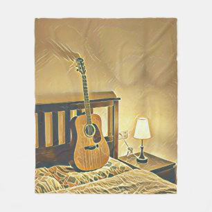 Manta Polar Regalo de guitarra acústica