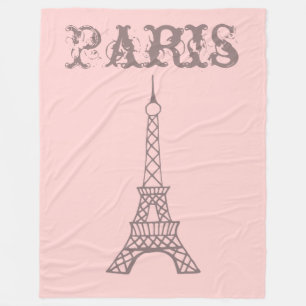Manta Polar Regalo de la Torre Eiffel Rosa de París
