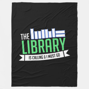 Manta Polar Regalo de libros de bibliotecas bibliotecarias