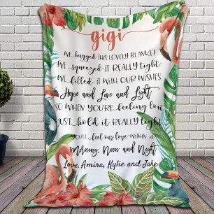 Manta Polar Regalo de mamá personalizado para Gigi para abuelo