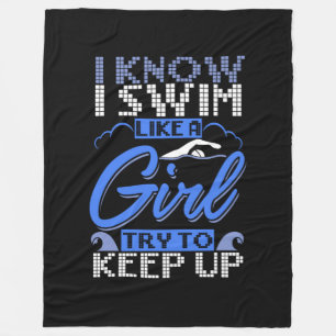 Manta Polar Regalo de natación para nadadores 