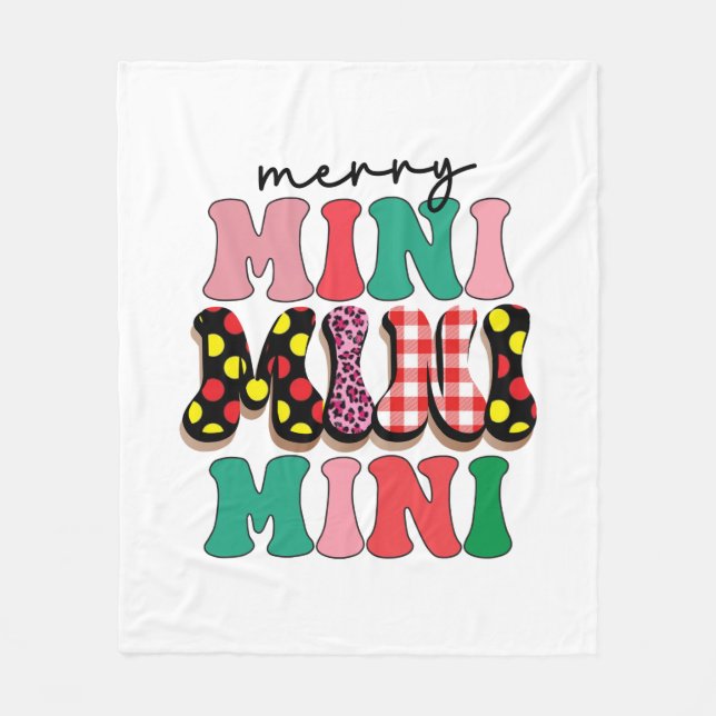 Manta Polar Regalo de Navidad Merry Mimi (Anverso)