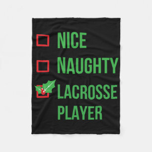 Manta Polar Regalo de Navidades de Lacrosse Player Funny Pajam