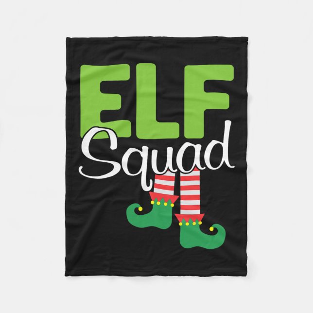Manta Polar Regalo de Navidades Elf Squad (Anverso)