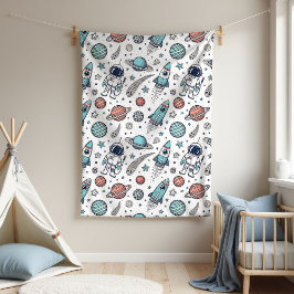 Manta Polar Regalo de planetas de mimbre personalizado para be