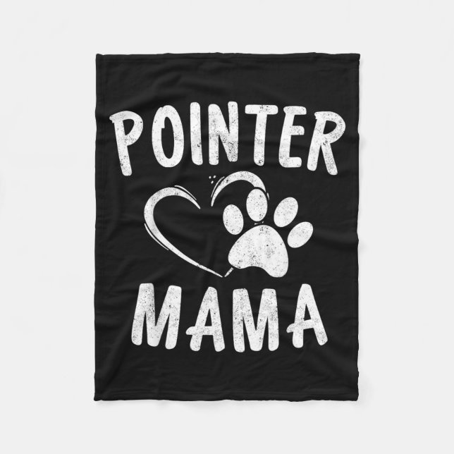 Manta Polar Regalo de Pointer Mama Ropa para amantes de los an (Anverso)