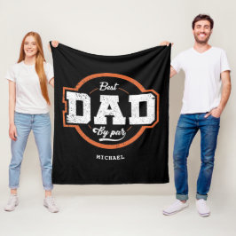 Manta Polar Regalo de texto personalizado para papá