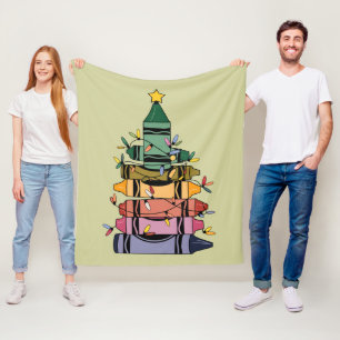 Manta Polar Regalo de vida del profesor de árbol de Navidad