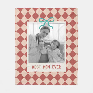 Manta Polar Regalo del Día de la Madre Mejor Mamá Foto Persona