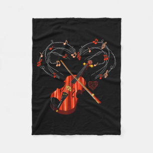 Manta Polar Regalo del Día de San Valentín del Violinista del