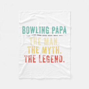 Manta Polar Regalo del Día del Papa Bowling
