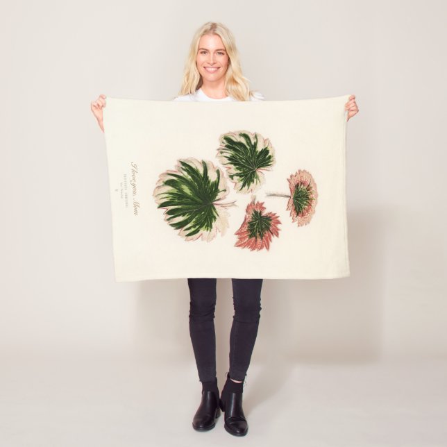 Manta Polar Regalo del jardín de la vieja madre personalizada (In situ)