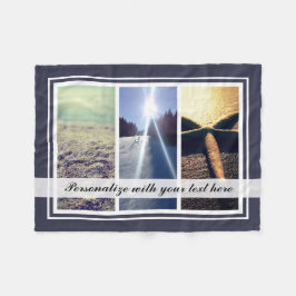 Manta Polar Regalo del personalizado de la plantilla del