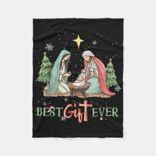 Manta Polar Regalo Divertido de Navidad Jesús Cristiano Navide