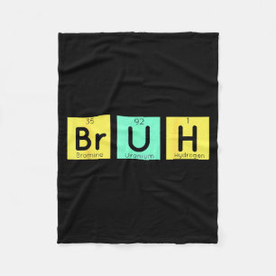 Manta Polar Regalo divertido de química de Bruh Meme Tabla per