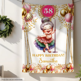 Manta Polar Regalo divertido para abuela con nombre personaliz