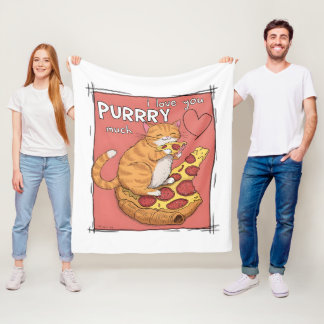 Manta Polar Regalo divertido para amantes de gatos: Te quiero