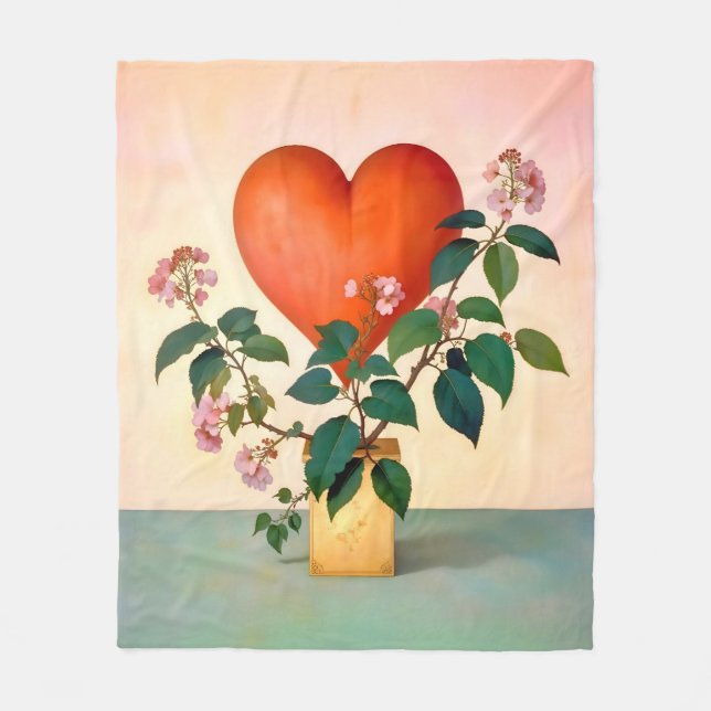 Manta Polar Regalo el día de San Valentín (Anverso)