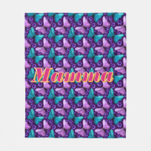 Manta Polar Regalo floral de mariposa personalizado y hecho a 