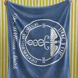 Manta Polar Regalo Médico Personalizado Para Graduación Y Grad