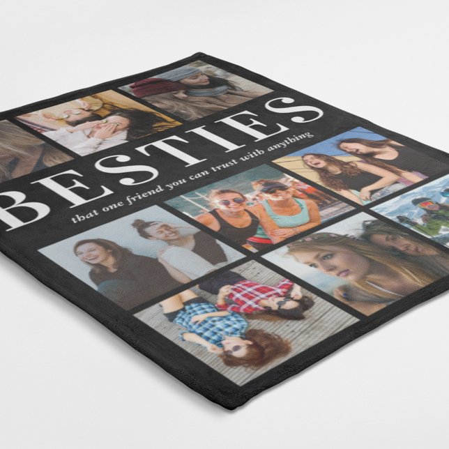 Manta Polar Regalo moderno de Besties | Mejores amigos (Subido por el creador)