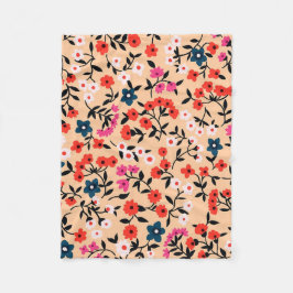 Manta Polar Regalo navideño lindo flor sin problemas