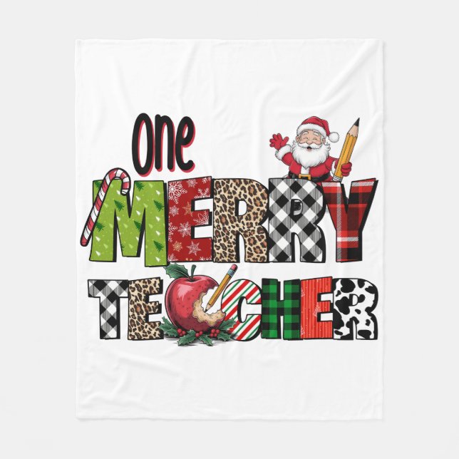 Manta Polar Regalo para Maestro | Un Maestro Alegre (Anverso)