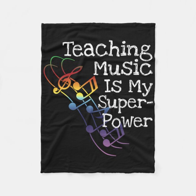 Manta Polar Regalo para profesor de música (Anverso)